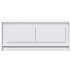 vidaXL Coffee Table with LED Lights Hallway Accent Side Table Engineered Wood - white - Additional view 5
