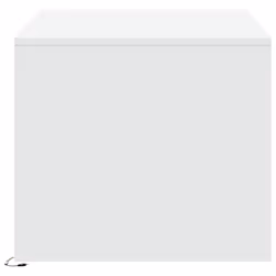 vidaXL Coffee Table with LED Lights Hallway Accent Side Table Engineered Wood - white - Additional view 6