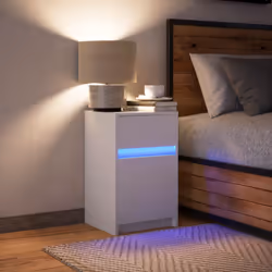 VidaXL 851998 nightstand/bedside table White - Additional view 4