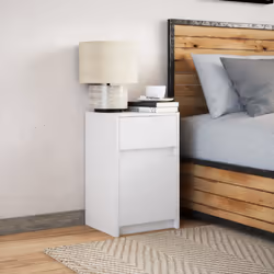 VidaXL 851998 nightstand/bedside table White - Additional view 5