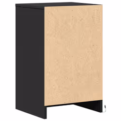 vidaXL Bedside Cabinet with LED Lights Nightstand Engineered Wood - black, 1 pcs - Additional view 7