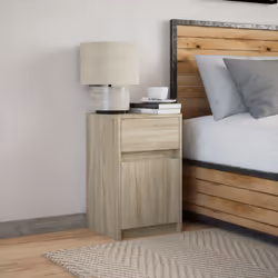 VidaXL 852002 nightstand/bedside table Oak - Additional view 5
