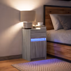 VidaXL 852009 nightstand/bedside table Oak - Additional view 4