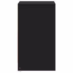 vidaXL Bedside Cabinet with LED Lights Bed Side Table Engineered Wood - black - Additional view 6