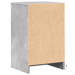 vidaXL Bedside Cabinet with LED Lights Bed Side Table Engineered Wood - concrete grey - Additional view 7