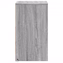vidaXL Bedside Cabinet with LED Lights Bed Side Table Engineered Wood - grey sonoma - Additional view 6