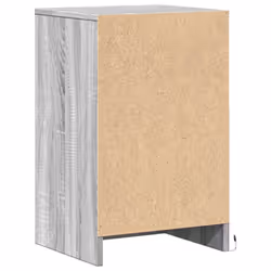 vidaXL Bedside Cabinet with LED Lights Bed Side Table Engineered Wood - grey sonoma - Additional view 7