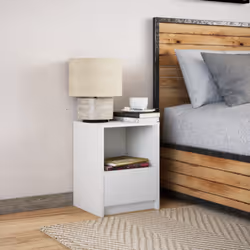 VidaXL 852019 nightstand/bedside table White - Additional view 4