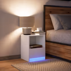 VidaXL 852019 nightstand/bedside table White - Additional view 5