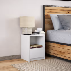 VidaXL 852020 nightstand/bedside table White - Additional view 4