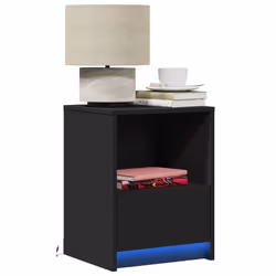 VidaXL 852021 nightstand/bedside table Black