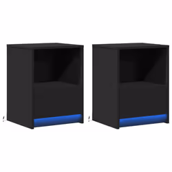 VidaXL 852022 nightstand/bedside table Black