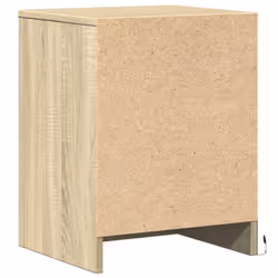 vidaXL Bedside Cabinet with LED Lights Bed Table Engineered Wood - sonoma oak, 1 pcs - Additional view 7