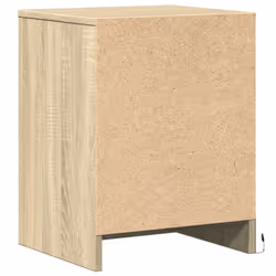 vidaXL Bedside Cabinet with LED Lights Bed Table Engineered Wood - sonoma oak, 2 pcs - Additional view 7