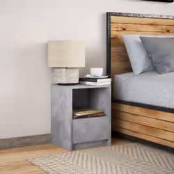 VidaXL 852025 nightstand/bedside table Concrete colour - Additional view 4