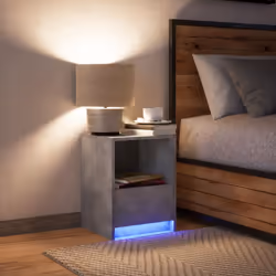 VidaXL 852025 nightstand/bedside table Concrete colour - Additional view 5