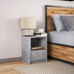 VidaXL 852026 nightstand/bedside table Concrete colour - Additional view 4