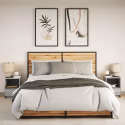 VidaXL 852030 nightstand/bedside table Oak - Additional view 4