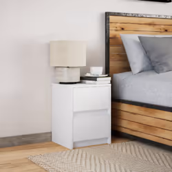 VidaXL 852033 nightstand/bedside table White - Additional view 4
