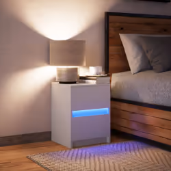 VidaXL 852034 nightstand/bedside table White - Additional view 5