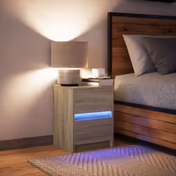 VidaXL 852037 nightstand/bedside table Oak - Additional view 5