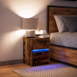 VidaXL 852042 nightstand/bedside table Oak - Additional view 5