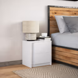 VidaXL 852047 nightstand/bedside table White - Additional view 4