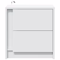 VidaXL 852047 nightstand/bedside table White - Additional view 6