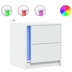 VidaXL 852048 nightstand/bedside table White