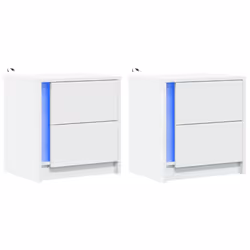 VidaXL 852048 nightstand/bedside table White