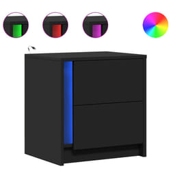 VidaXL 852050 nightstand/bedside table Black