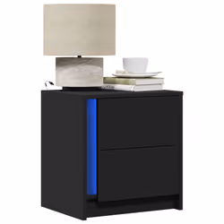 VidaXL 852050 nightstand/bedside table Black