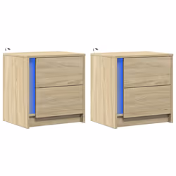 VidaXL 852052 nightstand/bedside table Oak