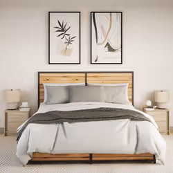VidaXL 852052 nightstand/bedside table Oak - Additional view 4