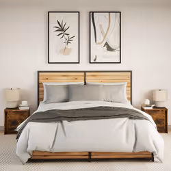 VidaXL 852056 nightstand/bedside table Oak - Additional view 4