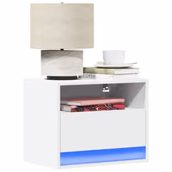 VidaXL 852061 nightstand/bedside table White