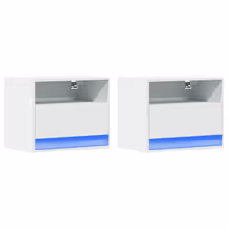 VidaXL 852062 nightstand/bedside table White