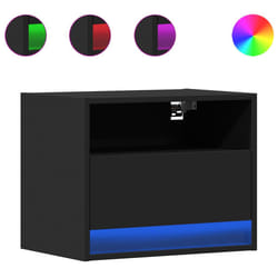 VidaXL 852063 nightstand/bedside table Black