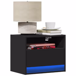 VidaXL 852063 nightstand/bedside table Black
