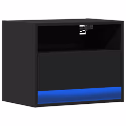 VidaXL 852063 nightstand/bedside table Black