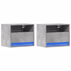 VidaXL 852068 nightstand/bedside table Concrete colour