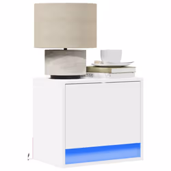 VidaXL 852076 nightstand/bedside table White