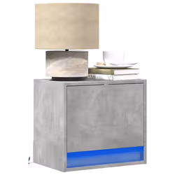 VidaXL 852081 nightstand/bedside table Concrete colour
