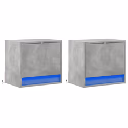 VidaXL 852082 nightstand/bedside table Concrete colour