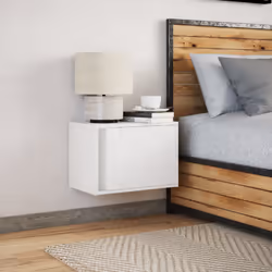 VidaXL 852089 nightstand/bedside table White - Additional view 4