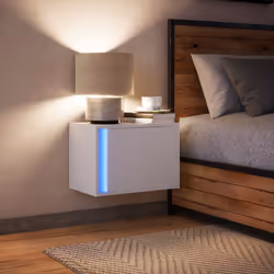 VidaXL 852089 nightstand/bedside table White - Additional view 5