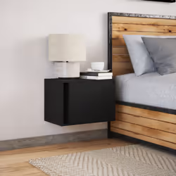 VidaXL 852091 nightstand/bedside table Black - Additional view 4