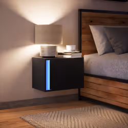 VidaXL 852091 nightstand/bedside table Black - Additional view 5