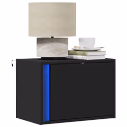VidaXL 852092 nightstand/bedside table Black - Additional view 2