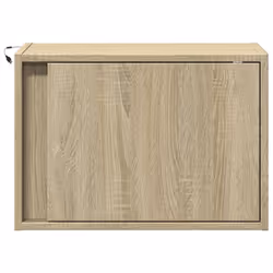 vidaXL Wall-mounted Bedside Cabinets with LED Lights Bed Cabinet - sonoma oak, 2 pcs - Additional view 5